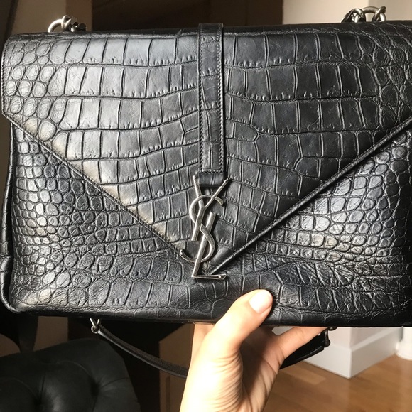 ❌SOLD❌ Saint Laurent Collège Crocodile Bag - Picture 5 of 8